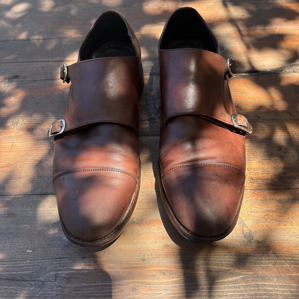 Thursday Boot Co The Saint Brown Leather Double Monk Strap Men Size 12.5M
